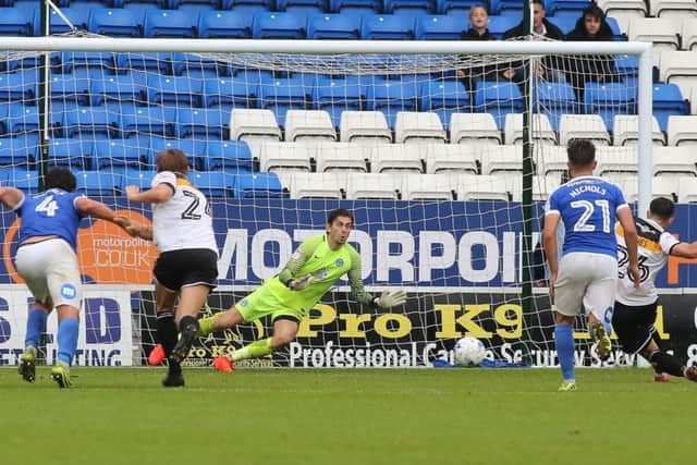 Port Vale equalise against Posh from the penalty spot in the final minute. Photo: Joe Dent/theposh.com.