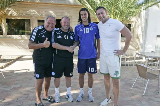 Posh personalities from the last 10 years, from left, Barry Fry, Gary Johnson, George Boyd and Darragh MacAnthony.