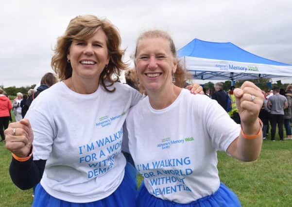 Alzheimer's Memory Walk at Ferry Meadows. Caryn Reavy and Diane McDonald EMN-160917-185304009