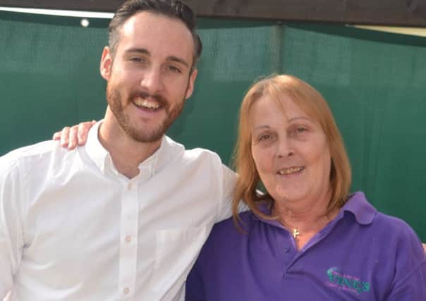 Joe Vine and mum Linda Vine, of Vine's Catering in Peterborough.
