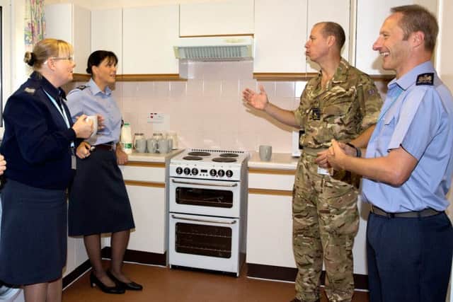 Staff in the new homes