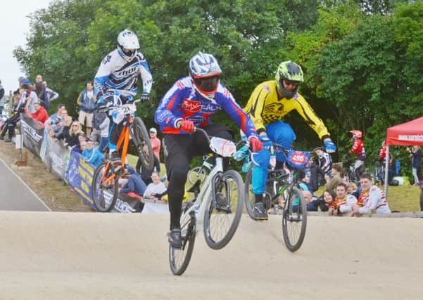 Action from the East Anglian BMX championships.