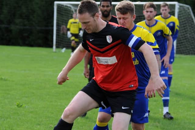 Match action from Parkway Eagles against Spalding Town. Photo: Chris Lowndes.
