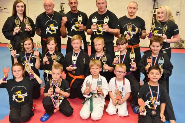 Members of the Master Parker Serial Kickers club who did well in the British Championships.
