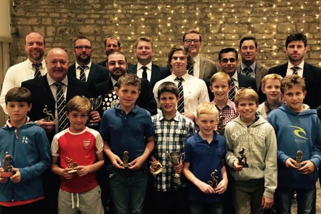 Burghley Park CC award winners.