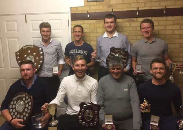 Pictured at the March CC awards night are from the left (back) Brandon Phillips, Simon Bradshaw, Sam Mason, Andrew Wright, (front) Ryan Wright, Tyler Phillips, Keith Coburn and Nathan Oliver.