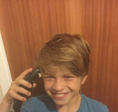 Dylan Duell, from Exton, is to shave his hair off to raise funds for Thorpe Hall Hospice EMN-160310-115950001