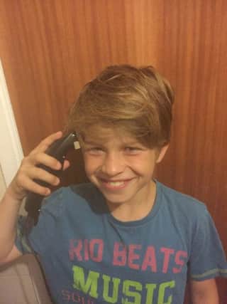 Dylan Duell, from Exton, is to shave his hair off to raise funds for Thorpe Hall Hospice EMN-160310-115950001