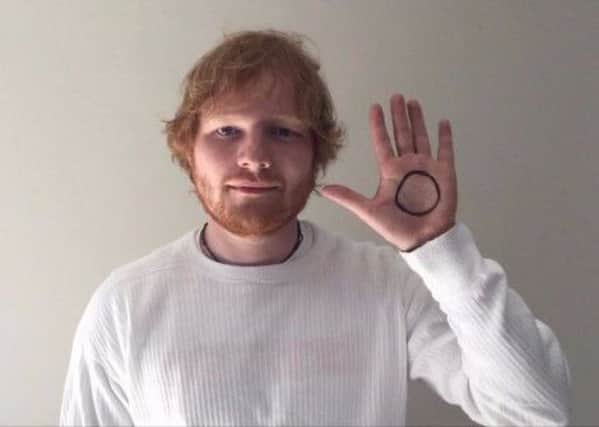 Ed Sheeran is one of the celebrities supporting the #IAMWHOLE campaign