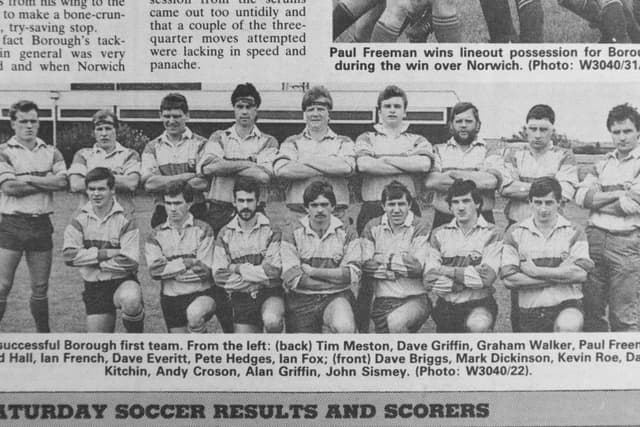 Ed Dunford LOOKING BACK: Everitt the Borough Rugby Club hero 30 years ago