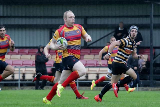 Chris Sansby scored the try of the match for Borough at Olney.