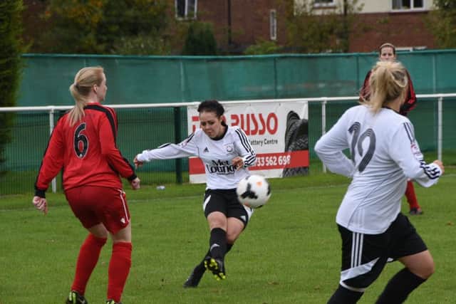 Katie Steward in action for Peterborough Northern Star Ladies.