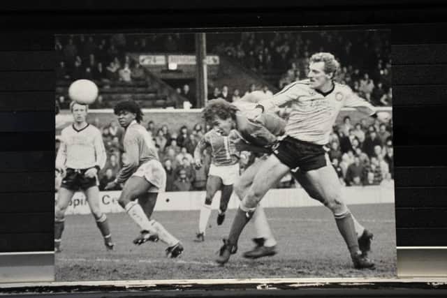 Alan Waddle scored for Posh against Northampton at London Road in 1984.