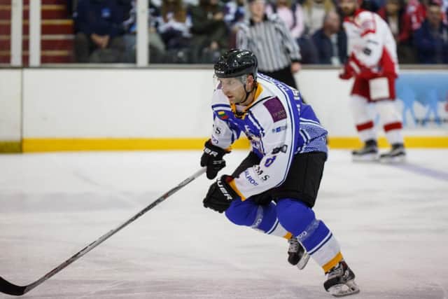 Darius Pliskauskas in action against the Swindon Wildcats. Photo: Tom Scott