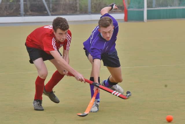 Action from City of Peterborough sevenths 2-0 loss at home to Cambridge South. Photo: David Lowndes.