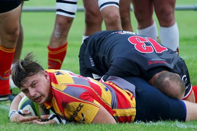 Paulius Strigonas set up Borough's first try.