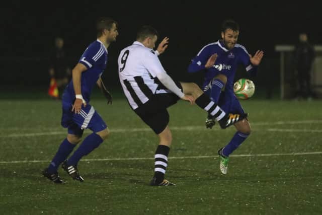 Peterborough Northern Star's James Hill-Seekings (9) in action against Yaxley. Photo: Tim Gates.
