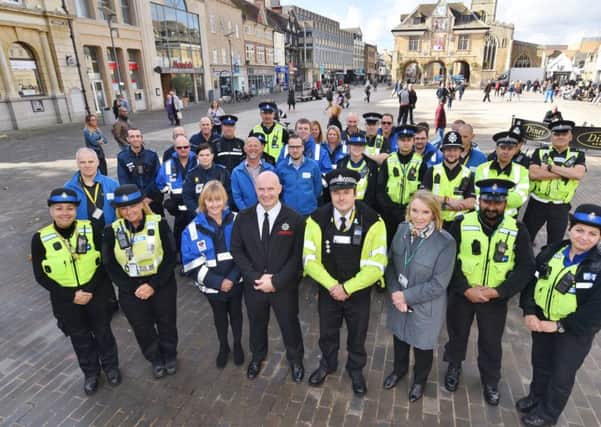 The new-look Prevention and Enforcement Service in Cathedral Square on Monday