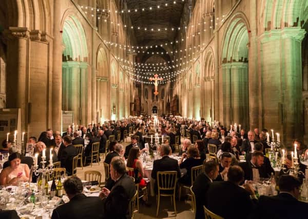 About 460 business and civic leaders gathered for the annual Bondholder Dinner at Peterborough Cathedral.