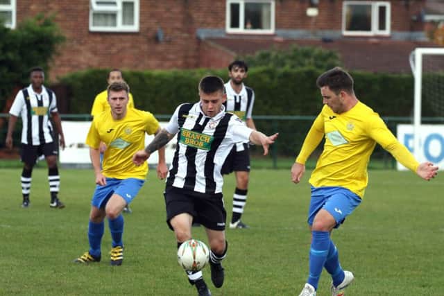 Harley Williams on the ball for Northern Star against Sun Sports. Picture: Tim Gates
