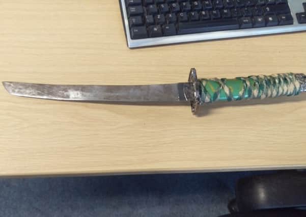 The Samurai Sword recovered by police