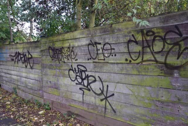 Graffiti around the Orton Goldhay area EMN-161018-180446009