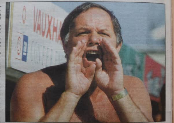 Barry Fry watched the game bare-chested.