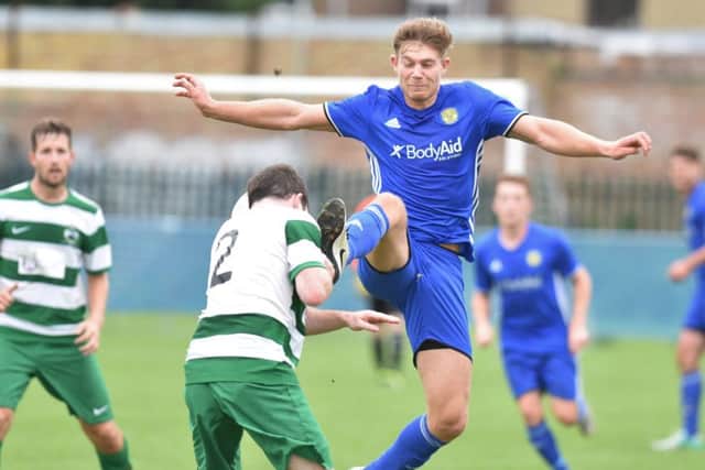 Mark Jones scored twice against Swaffham.