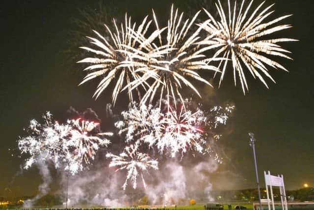 Firework Fiesta at the E of E Showground. The firework display EMN-150711-212724009