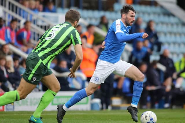 Posh right-back MIchael Smith is back at Bristol Rovers. Photo: Joe Dent/theposh.com.
