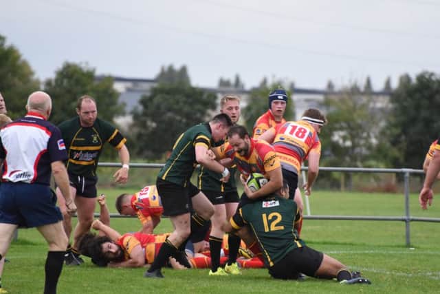 Action form the Borough v Vipers game. Picture: Kevin Goodacre