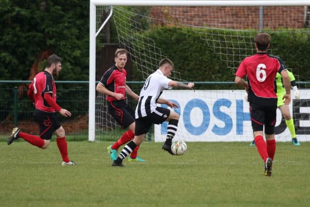 Harley Williams in action for Peterborough Northern Star in their weekend win over Sileby. Photo: Tim Gates.