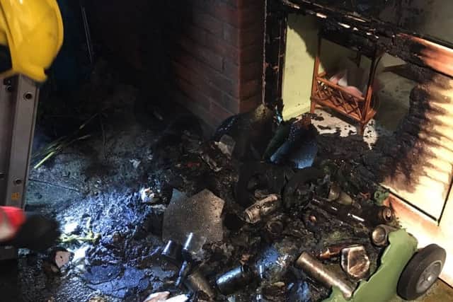 Werrington bin fire