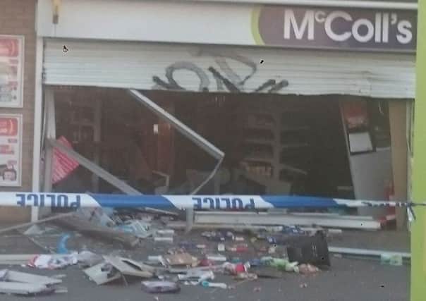 The scene at McColl's in Gunthorpe this morning