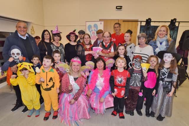 Halloween disco at Hampton Vale community centre .Organisers and children raising cash for Anna's Hope. EMN-161031-163956009