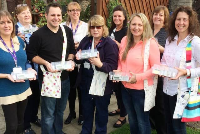 Representatives of the Trust, No Gain No Pain UK and the Aliwal Manor Care Centre with the donated items