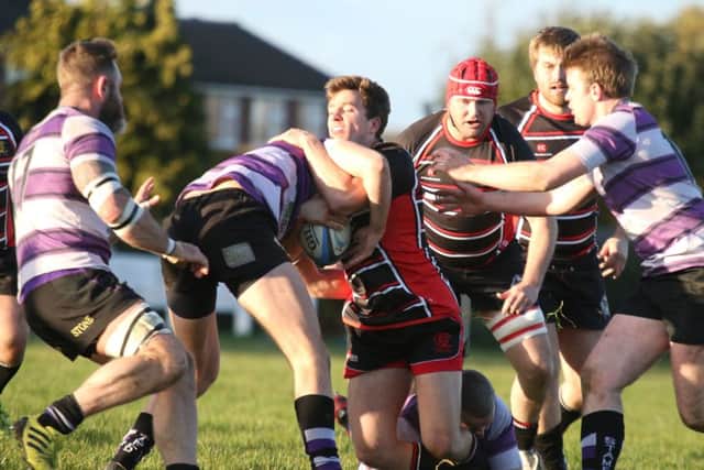 Action from the game between Stamford and Oundle. Picture: Mick Sutterby