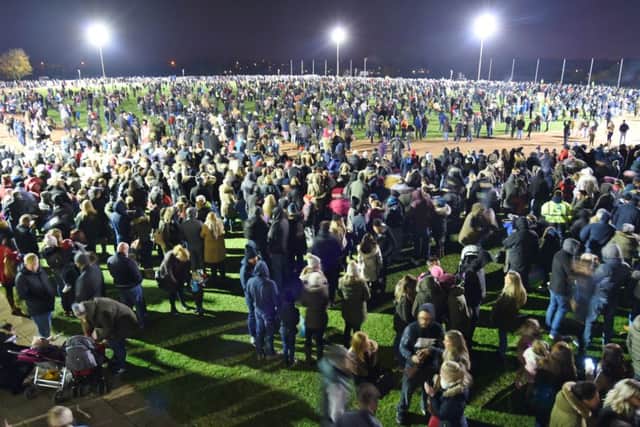 Firework Fiesta at the East of England Showground.  Crowd shots EMN-160611-115347009