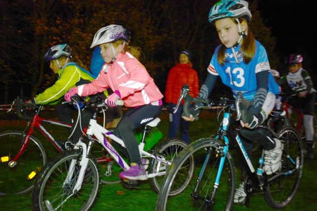 Action from one of Fenland Clarion's girls racing nights.