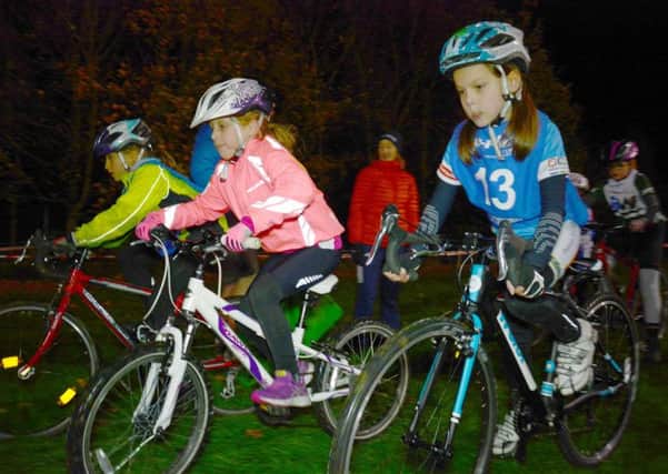 Action from one of Fenland Clarion's girls racing nights.