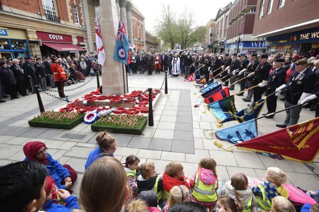 Armistice Day at the memorial in Bridge Street last year EMN-151111-143635009
