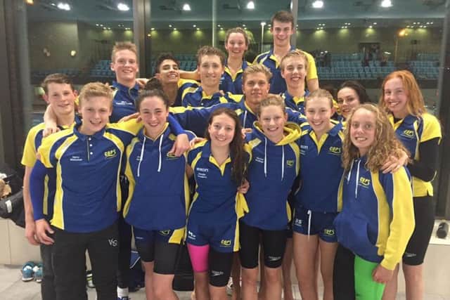 The COPS squad at the East Region Short Course Championships.