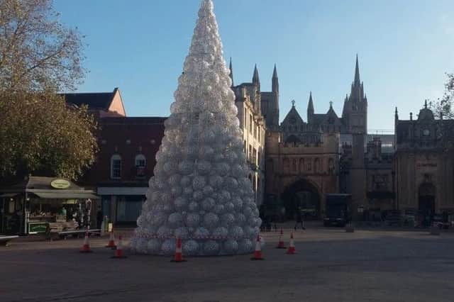 Peterborough's Christmas tree
