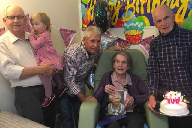 Gladys at her party