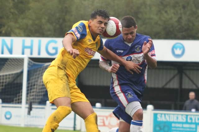 Jenk Acar scored twice for Spalding at Carlton.