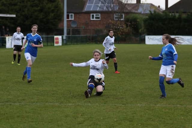 Cassie Steward played well for Star against Posh. Picture: Tim Gates