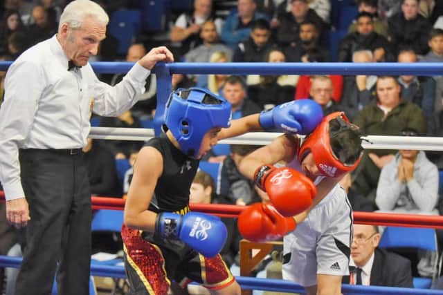Imraan Shirazi  on the attack against Hussain Zahid. Picture: David Lowndes