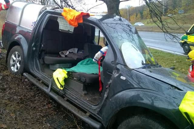 The photo of the crash. Photo: @roadpoliceBCH