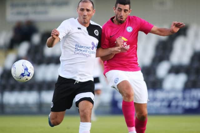 Posh striker Joe Gormley (right) is in limbo until January.