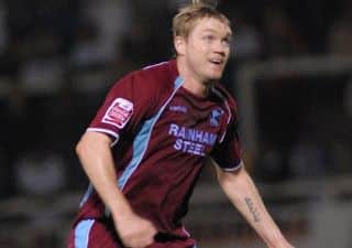 Posh boss Grant McCann in his playing days for Scunthorpe.